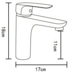 خلاط مغسلة مياه مقبض واحد
