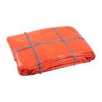 شراع بلاستيك برتقالي طبقتين خفيف 4*4ياردة